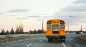 Overland Park, KS - Rear-End Collision Involving School Bus Reported on I-35